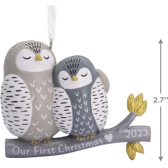 Hallmark Our First Christmas Owls 2023 Christmas Ornament - Picture 2 of 8